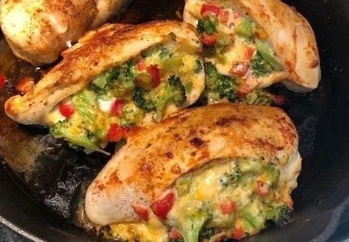 Broccoli Cheese Stuffed Chicken Breast