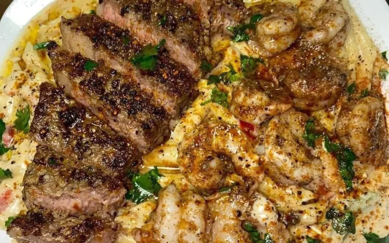 Cajun Shrimp and Steak