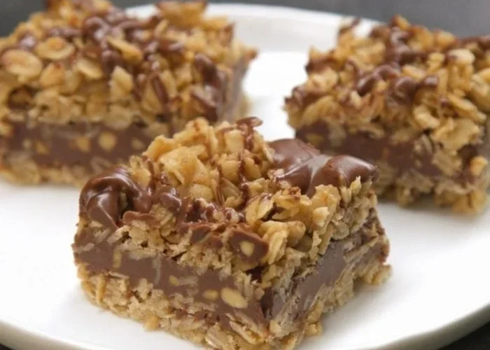 No Bake Chocolate Oat Bars