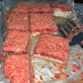Strawberry Shortcake Cheesecake Bars