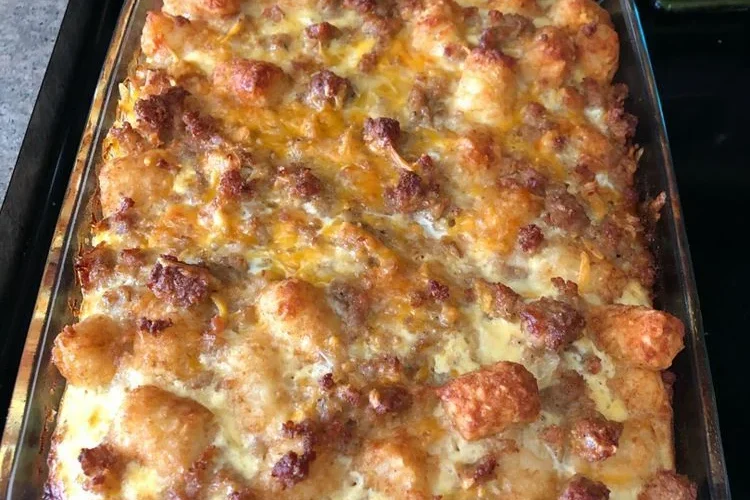 Tater Tot Breakfast Casserole
