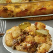 Bacon cheeseburger tater tot casserole Bacon cheeseburger tater tot casserole