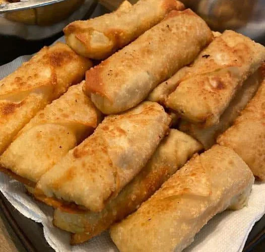 Crab Rangoon Egg Rolls