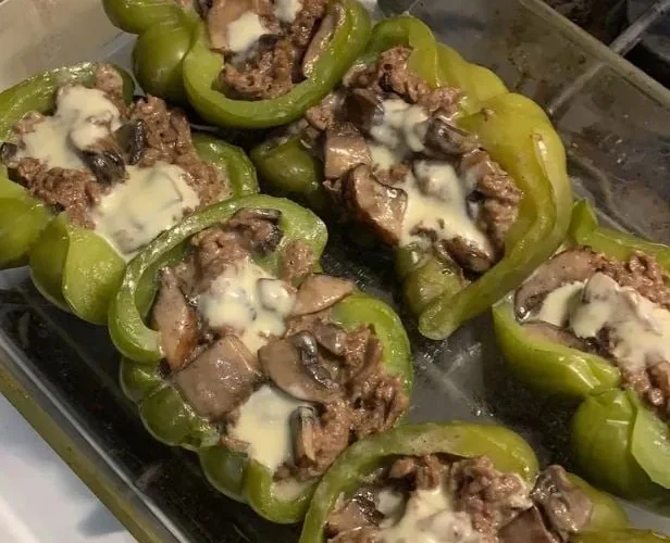 Philly Cheesesteak Stuffed Bell Peppers