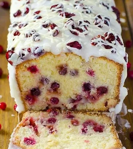 Christmas Cranberry Pound Cake