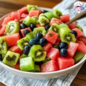 Watermelon Kiwi and Green Grape Salad 11