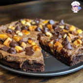 Peanut Butter Brownie Pizza 3
