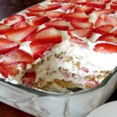 Strawberry Cream Cheese Icebox Cake