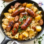 Polish Sausage Sauerkraut and Potatoes 9