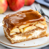 Caramel Apple Eclair Cake