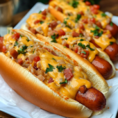 Cheesy Rotel Dogs Recipe