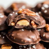 Chocolate Pecan Turtle Clusters