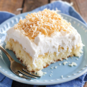 Easy Coconut Cream Poke Cake