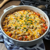 Easy Stuffed Pepper Casserole