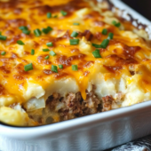 Loaded Potato & Meatloaf Casserole