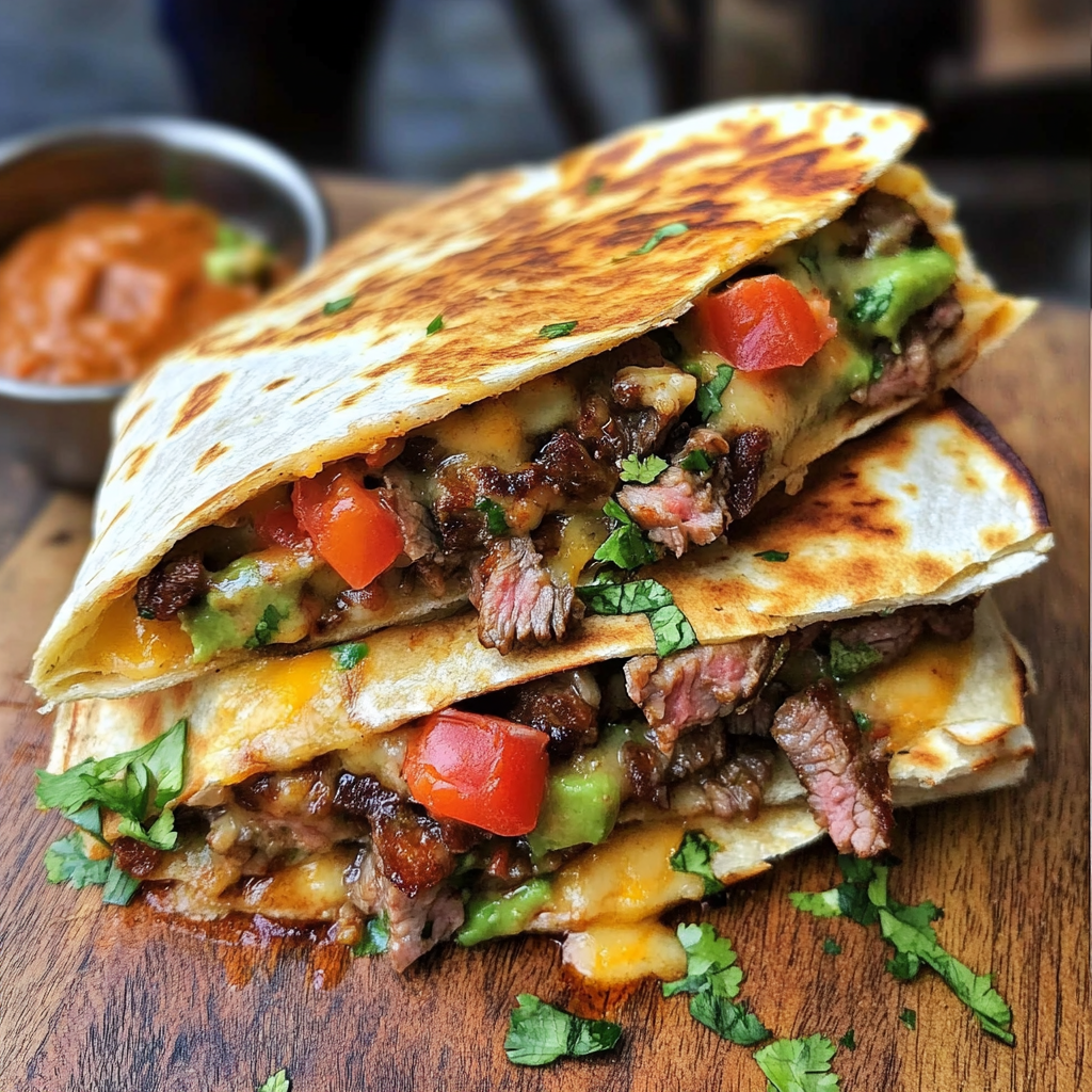 Loaded Steak Quesadillas