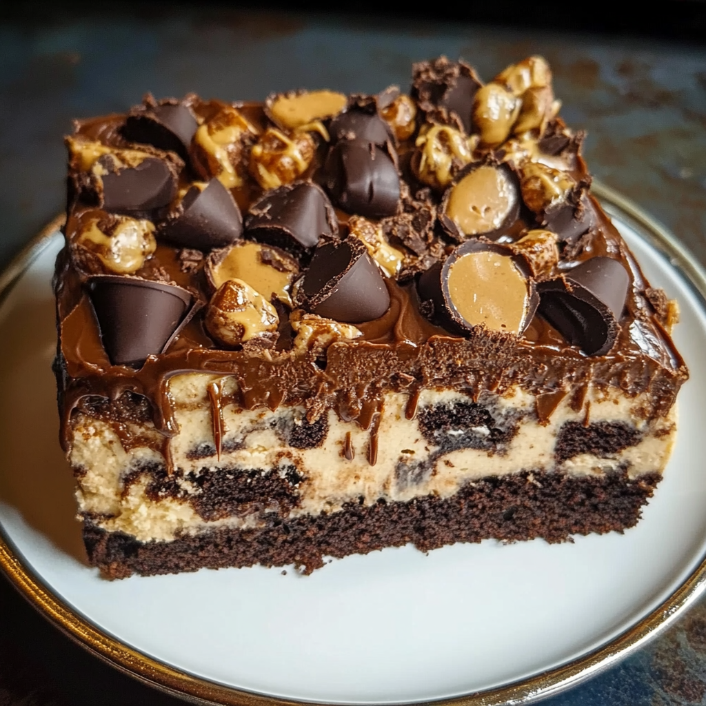 Peanut Butter Cup Earthquake Cake