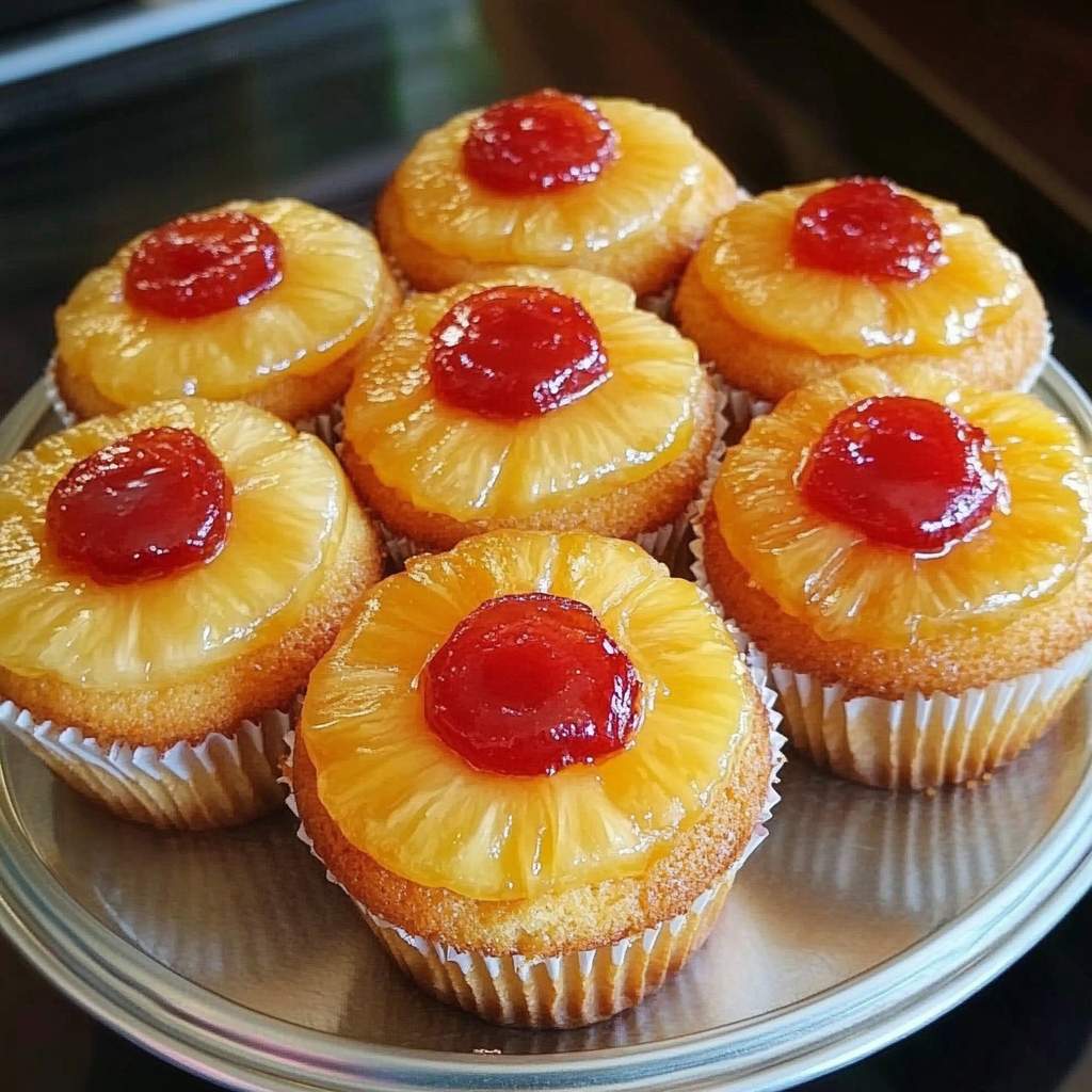 Pineapple Upside Down Cupcakes