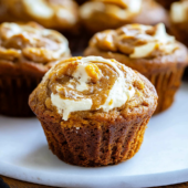 Pumpkin Cream Cheese Swirl Muffins