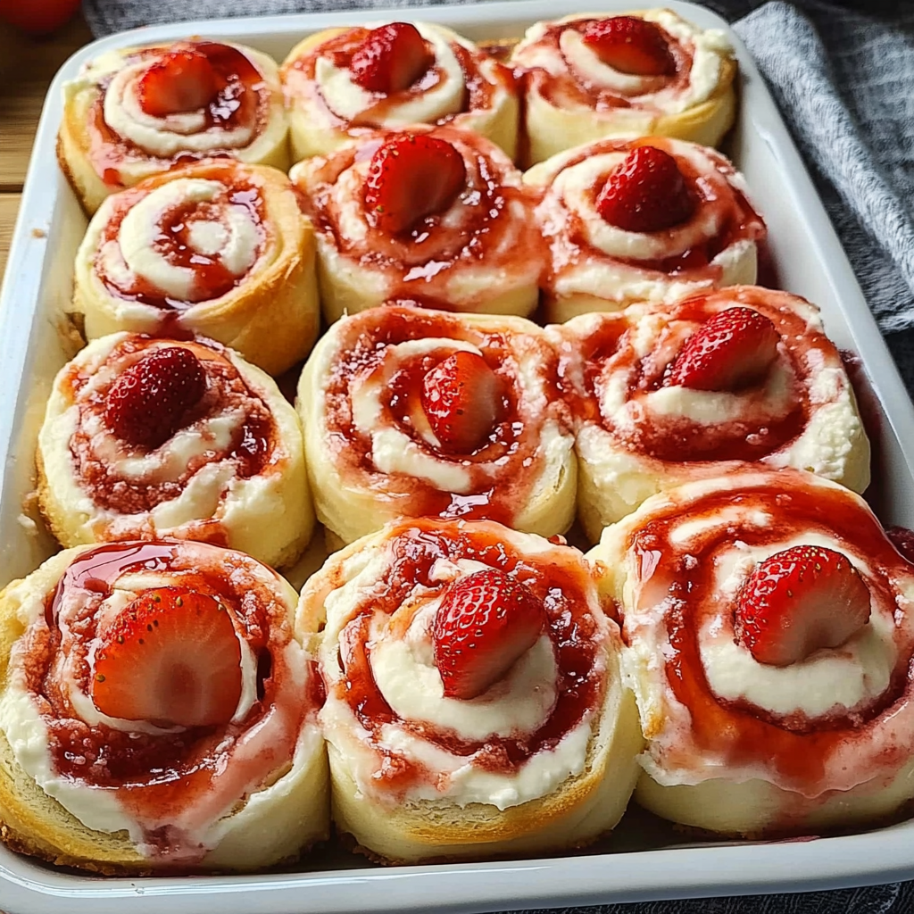 Strawberry Cream Cheese Rolls