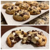 Cheesecake-Filled Chocolate Chip Cookies