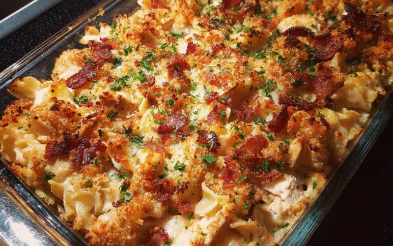 Chicken Bacon Crunch Casserole
