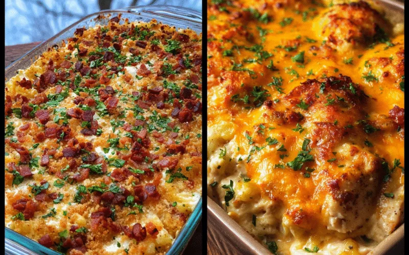 Chicken Bacon Crunch Casserole
