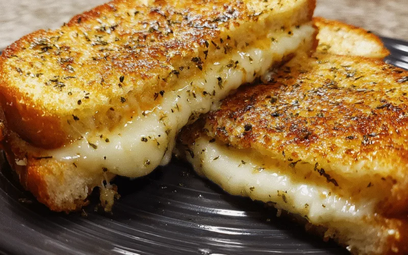 Garlic Bread Grilled Cheese