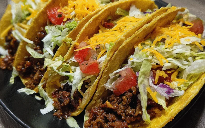 Loaded Bacon Cheeseburger Tacos