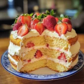 Strawberry Lemonade Buttermilk Cake
