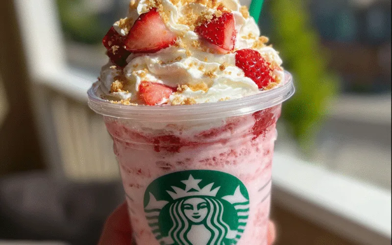 Strawberry Shortcake Frappuccino (Starbucks Copycat!)
