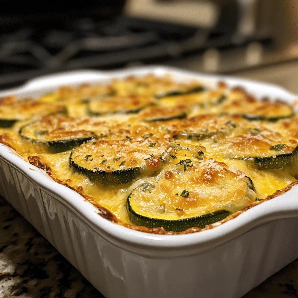 Cheesy Scalloped Zucchini