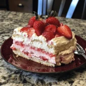 Strawberry Cream Cheese Icebox Cake