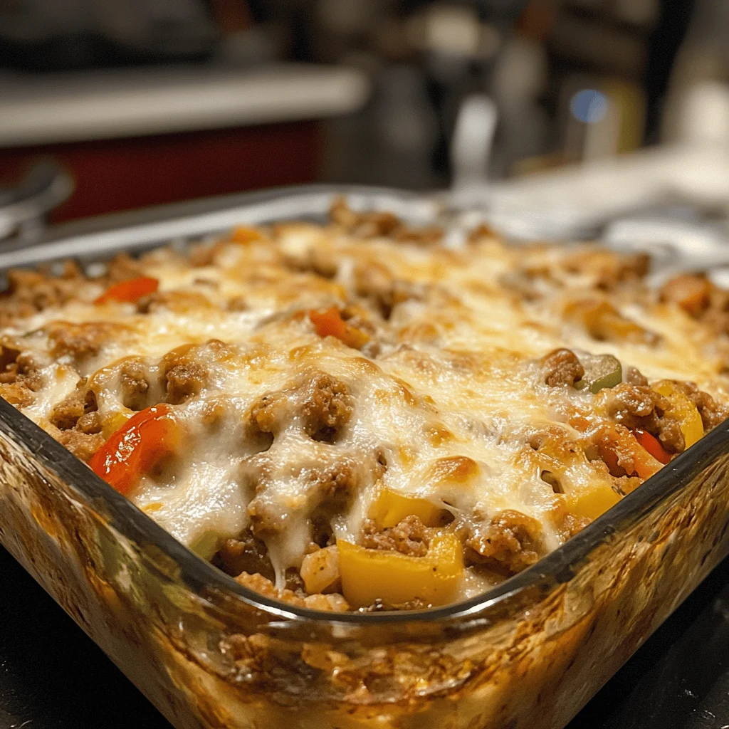 Easy Stuffed Pepper Casserole