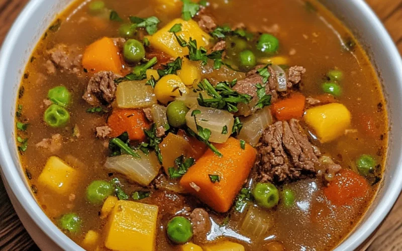 Best Ever Easy Vegetable Beef Soup