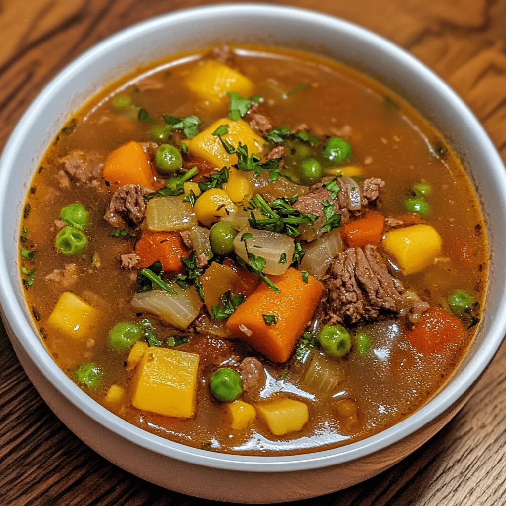 Best Ever Easy Vegetable Beef Soup