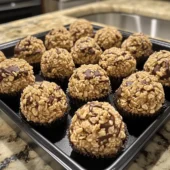Peanut Butter Balls with Chocolate Rice Krispies