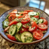 Marinated Cucumbers, Onions, and Tomatoes