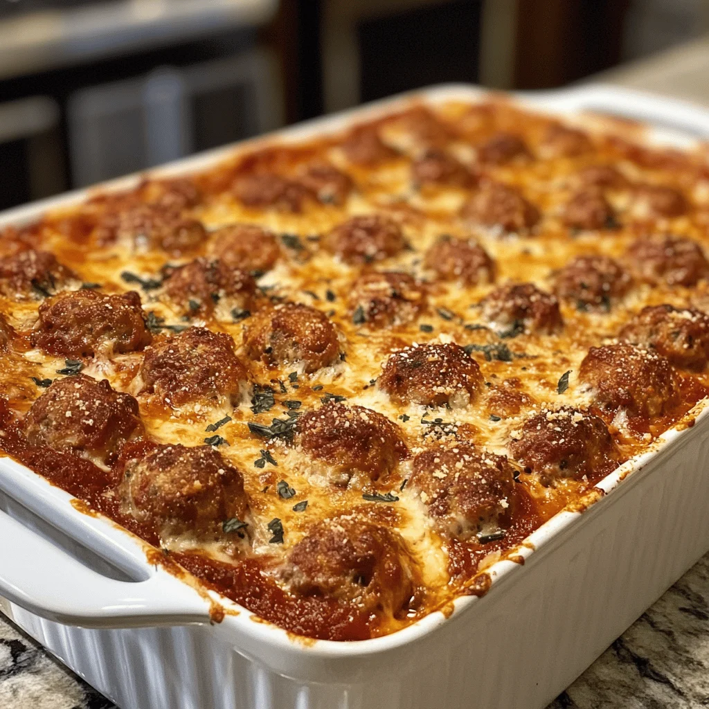 Dump and Bake Meatball Casserole