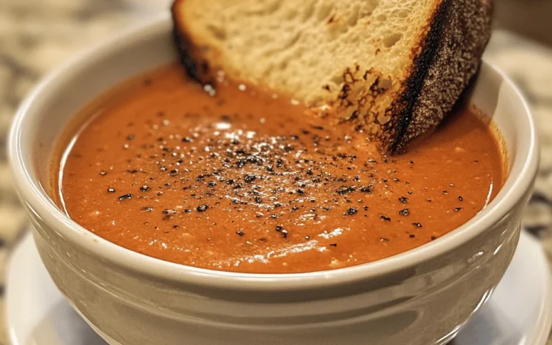 Hearty Fire Roasted Tomato Soup