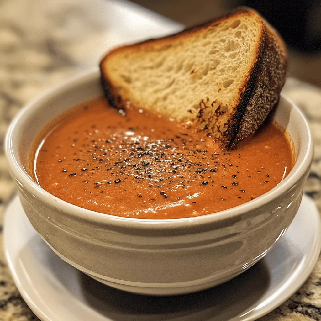 Hearty Fire Roasted Tomato Soup