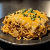 Taco Spaghetti Ground Beef Cheddar
