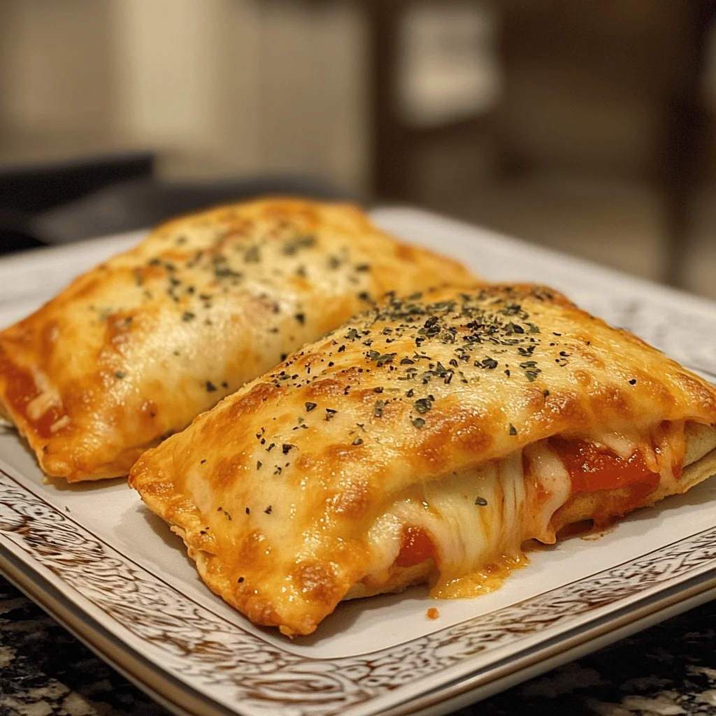 Homemade Cheesy Pizza Pockets
