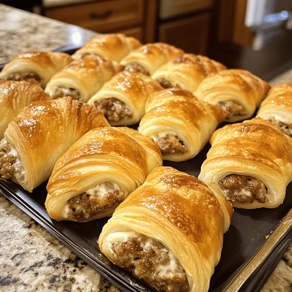 Sausage Cream Cheese Crescents