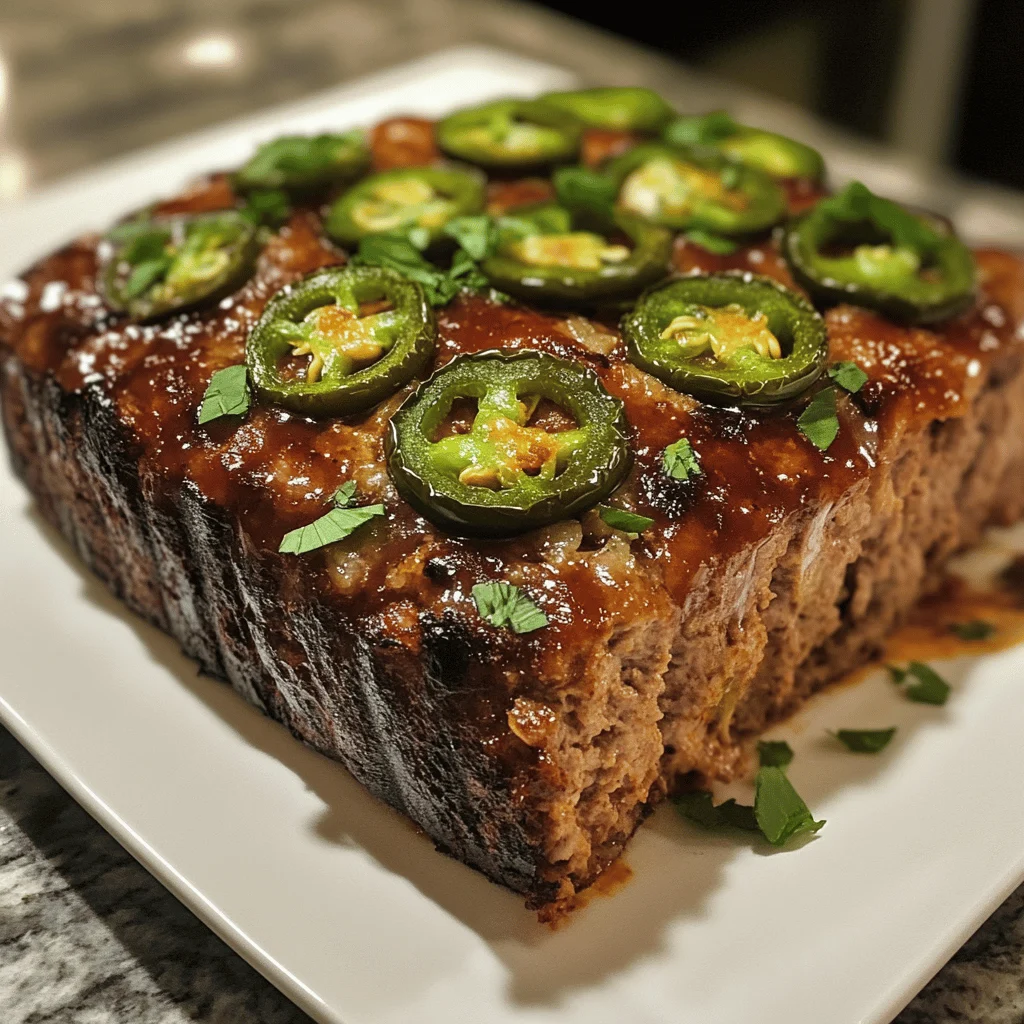 Smoky Jalapeño Popper Meatloaf