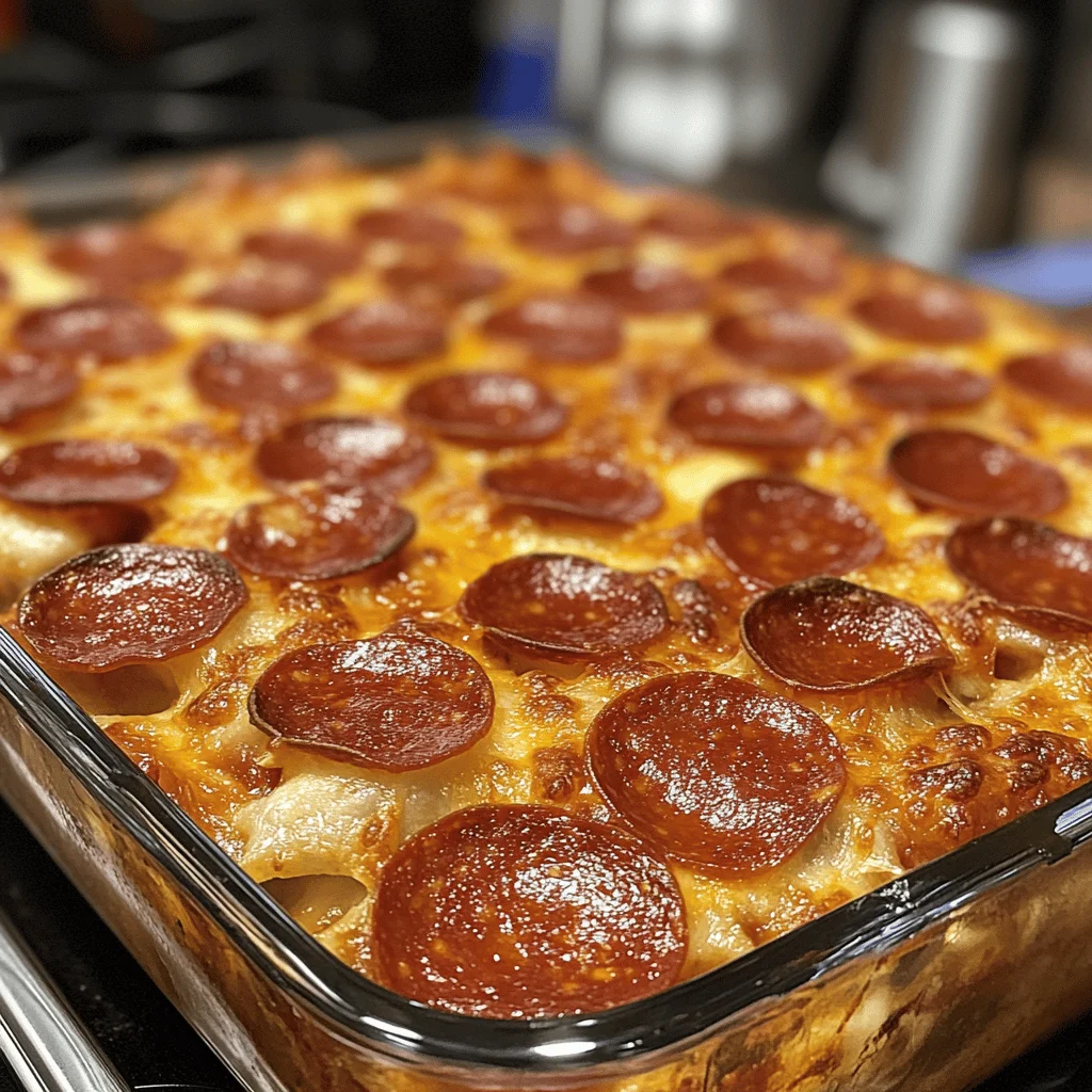 Pepperoni Pizza Casserole