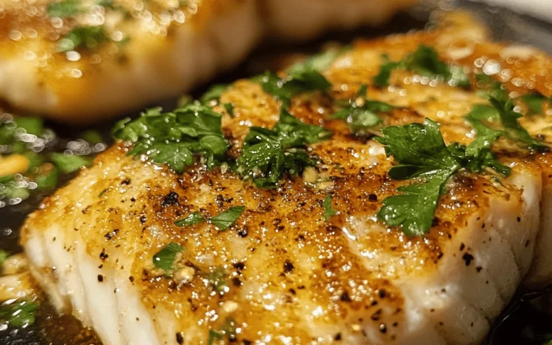 Pan Seared Fish Fillet