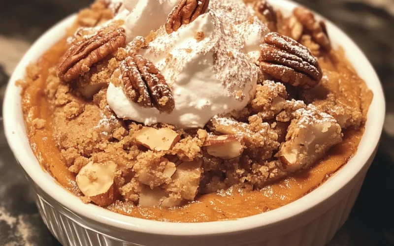 Pumpkin Pecan Cobbler