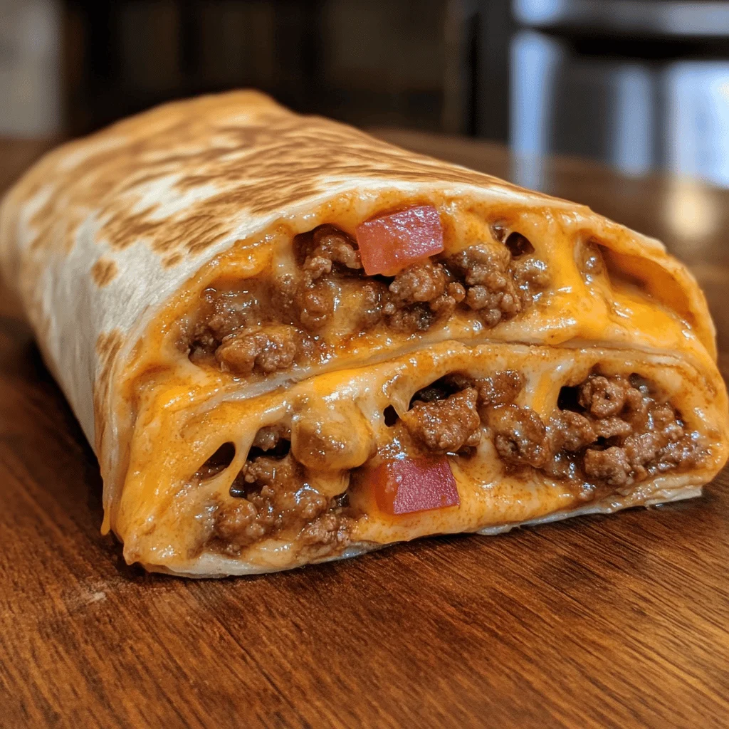 Cheesy Taco Bell Quesarito