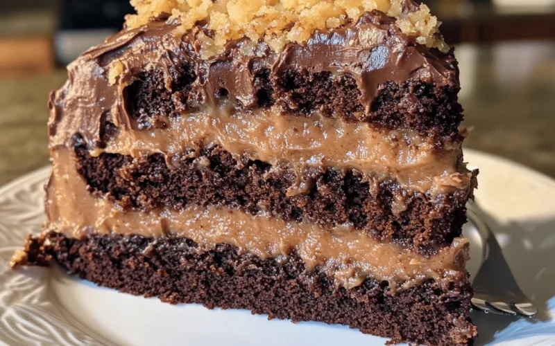 Homemade German Chocolate Cake